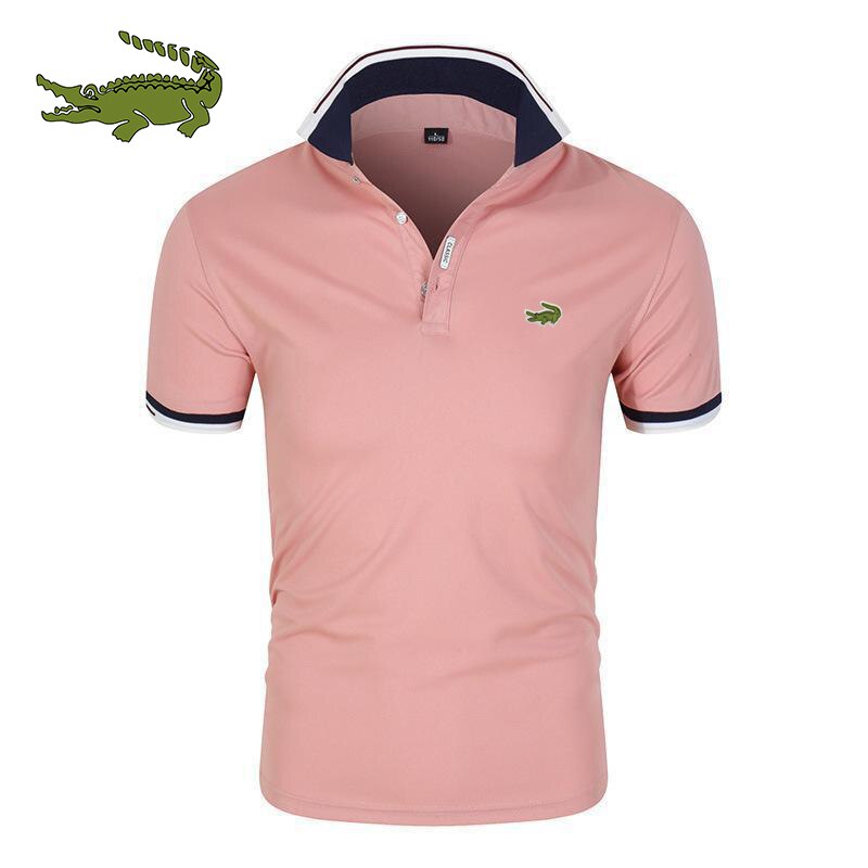 Herren Poloshirt Kontrast Kragen Polo Kurzarm Slim Fit Hemd Polohemd T-Shirt NEU