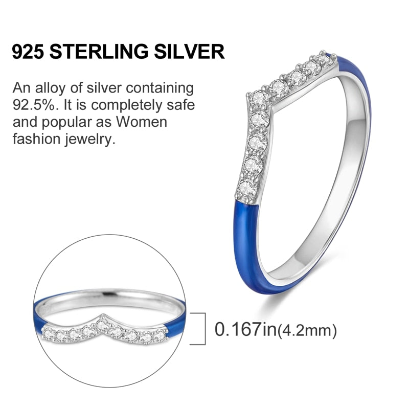Massiv Sterling Silber 925 Ring filigran Fashion Damenring mit AAA Zirkonia