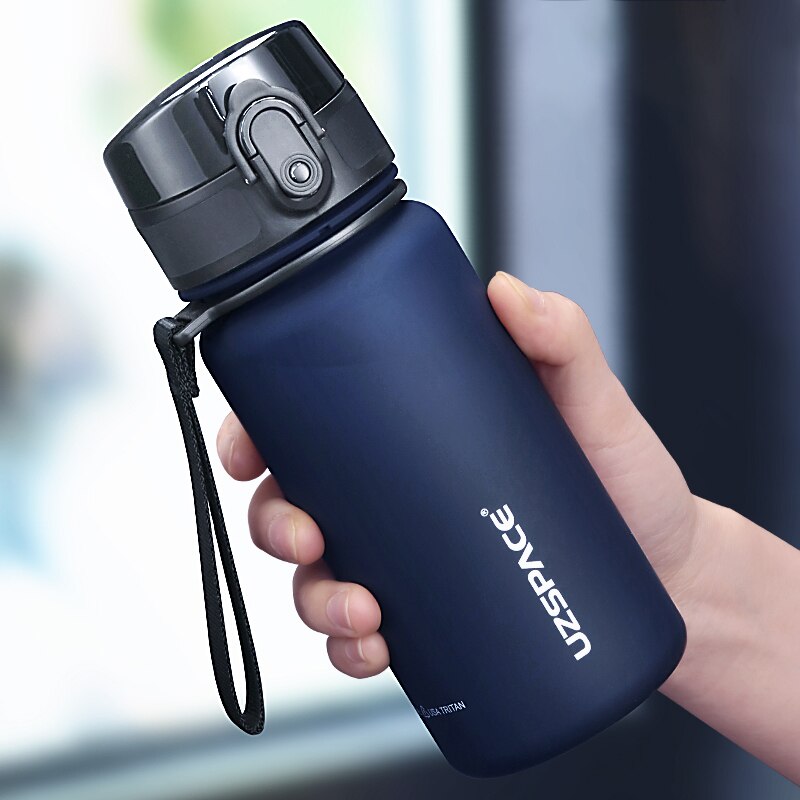 UZSPACE 350ML Trinkflasche Sportflasche Wasserflasche Getränkeflasche BPA-frei Tritanflasche