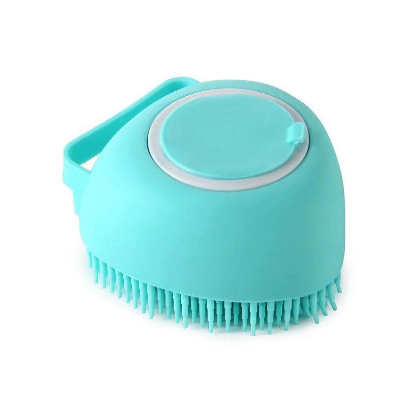 Haustier Massage Bad Bürste Für Hund Katze Shampoo Spender Silikon Waschen Tool