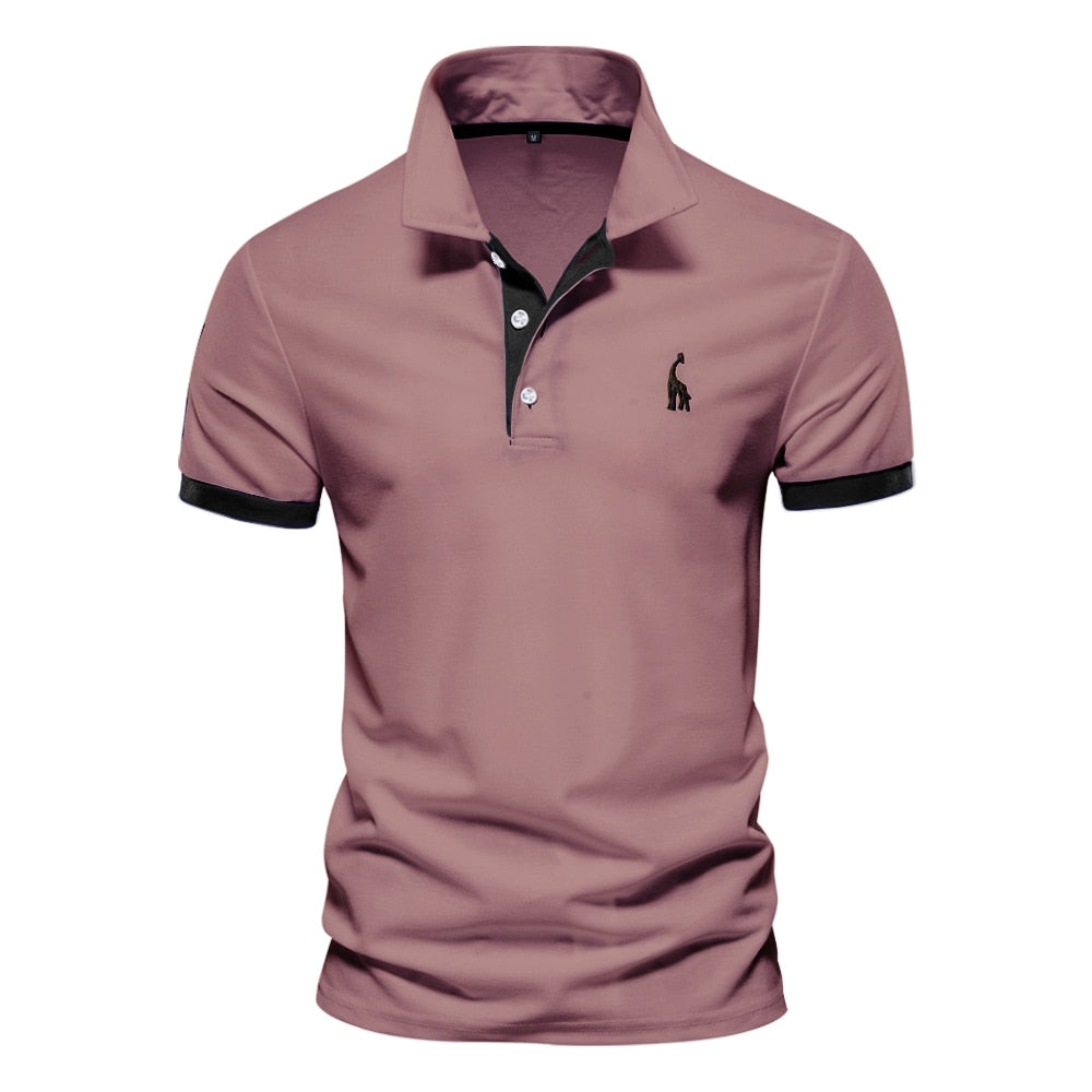 Herren Poloshirt Kontrast Kragen Polo Kurzarm Slim Fit Hemd Polohemd T-Shirt NEU