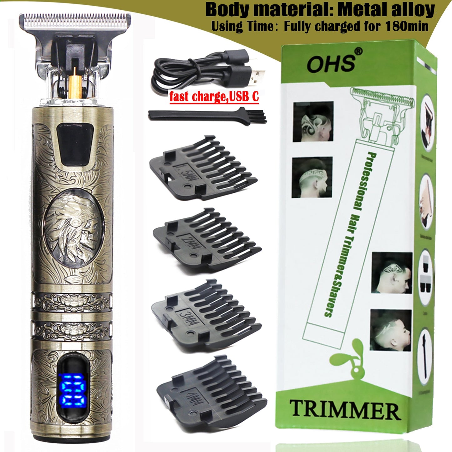 Profi Haarschneidemaschine Haarschneider Rasierer Hair Clipper Bart Trimmer