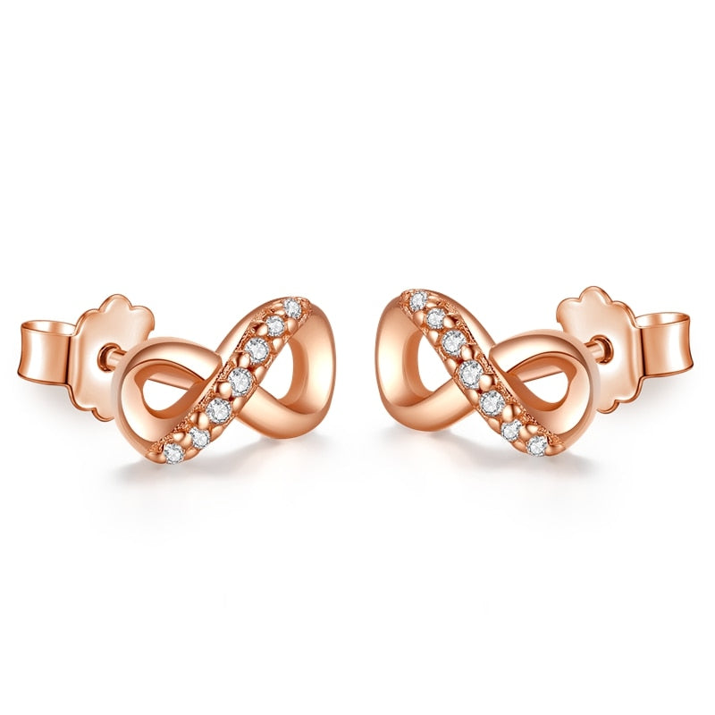 1 Paar Creolen aus 925 sterling Silber Ohrringe Ohrschmuck Zirkonia Ohrstecker