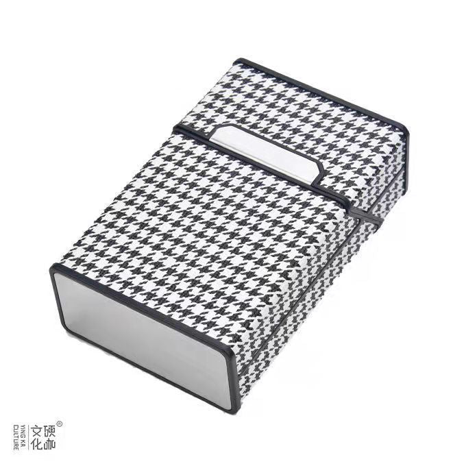 Zigarettenetui Etui 20 Zigaretten Dose Metall Box Mini Kunst Leder Accessories