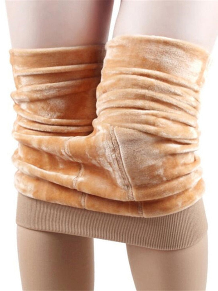 Winter Leggings Warm Thermo Hose Innenfleece Strumpfhose Frauen Blickdicht Hosen