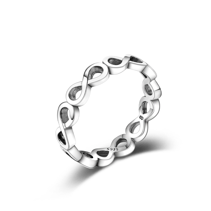 Massiv Sterling Silber 925 Ring filigran Fashion Damenring mit AAA Zirkonia