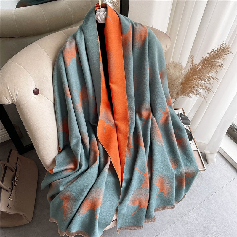 XXL Damen Winterschal Kaschmir Viskose Stola Schlauchschal  Halstuch Strickschal Loop NEU