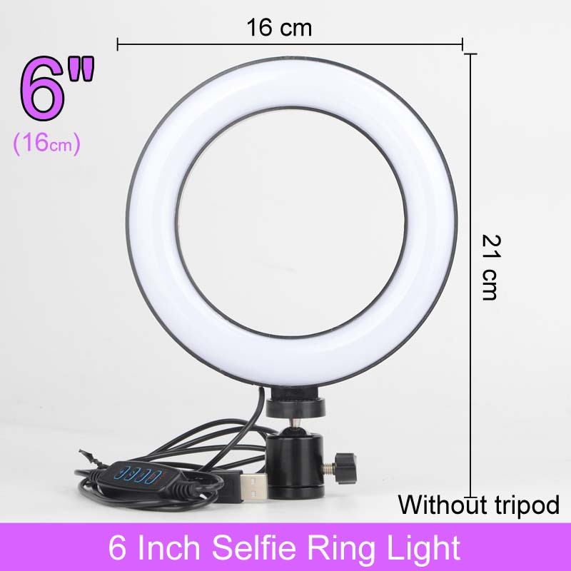 Selfie Ringlicht mit Stativ-Ständer 10 12 14 Inch Dimmbare LED Ring Fotografie