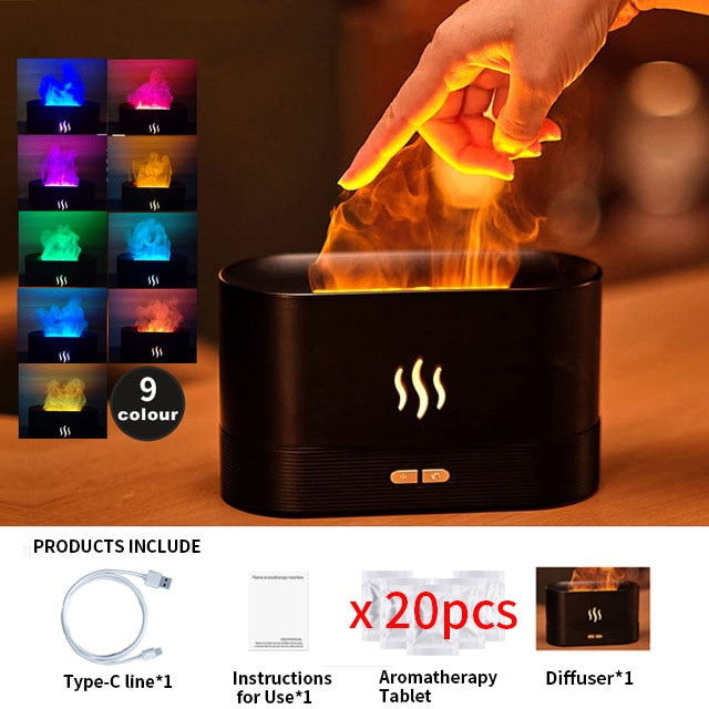 9 Farbe LED Licht Ultraschall Luftbefeuchter Aroma Diffuser Diffusor Humidifier