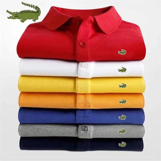 Herren Poloshirt Kontrast Kragen Polo Kurzarm Slim Fit Hemd Polohemd T-Shirt NEU