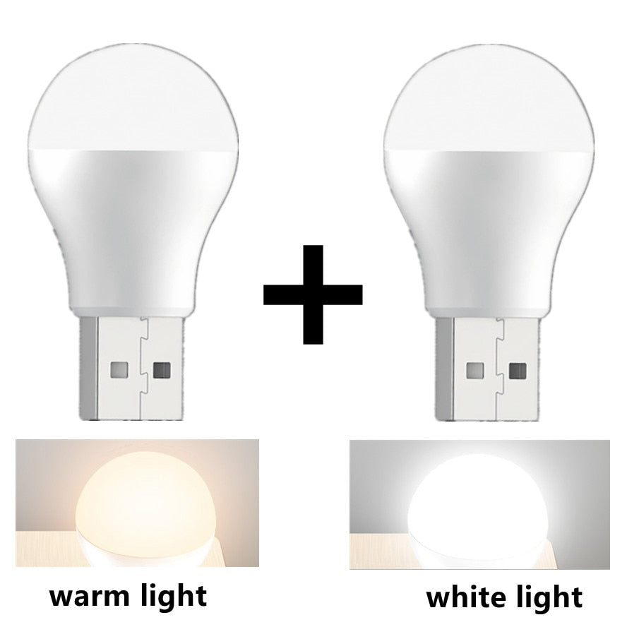 3X USB LED Nachtlicht Augenschutz Lampe Computer Mini Licht Nachtlampe Kinder