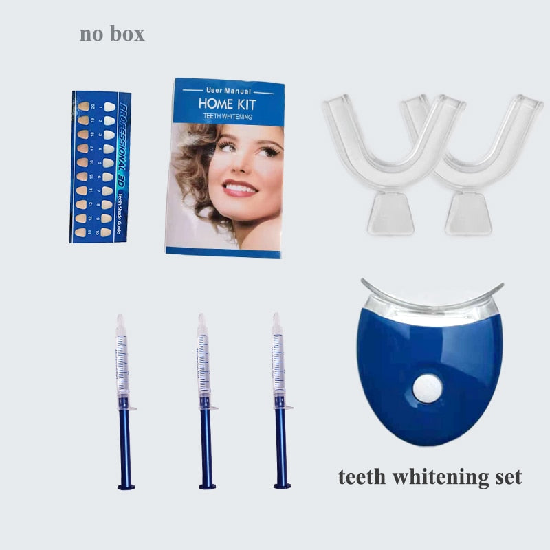 Professionelle Zahnaufhellung mit Gel Teethwhitening Kit, UV-LED bleaching Set