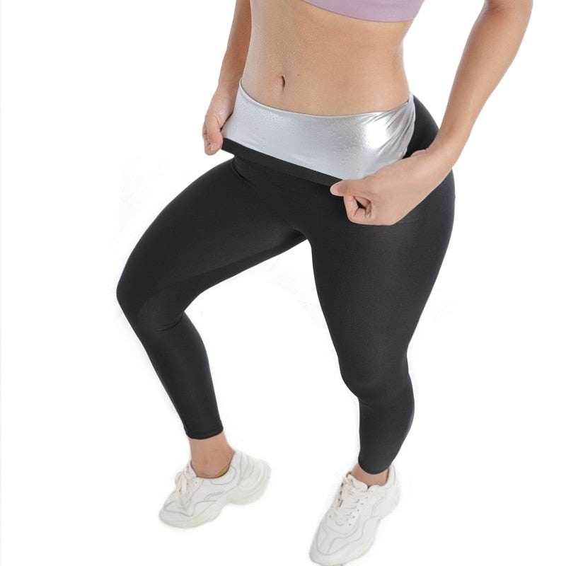 Frauen Sauna Leggings Hosen Körper Shaper Yoga Abnehmen Schweiß Einstellbare