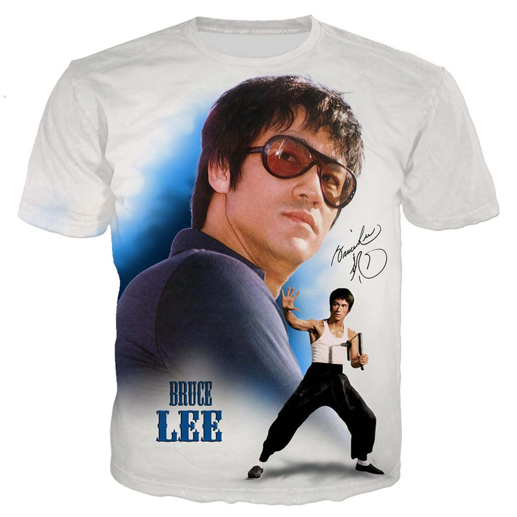 Unisex 3D-T-Shirt Streetwear Fashion Kung Fu Super Star Bruce Lee