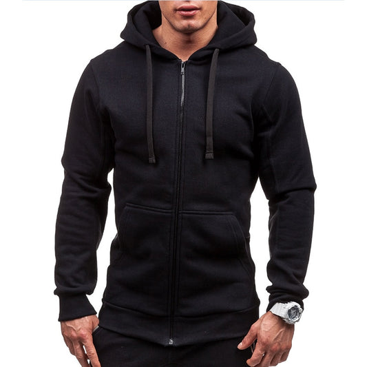 Herren Zipper Kapuzenpullover Sweatjacke Pullover Hoodie Sweatshirt