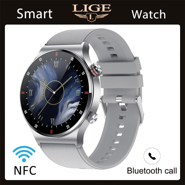 LIGE EKG + PPG Bluetooth Smart watch Fitness Tracker Sport Uhr Puls Armband Wasserdicht