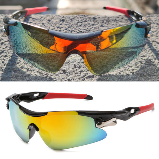Fahrradbrille Polarisiert Sportbrille Sonnenbrille Brille UV400 7 Farbe