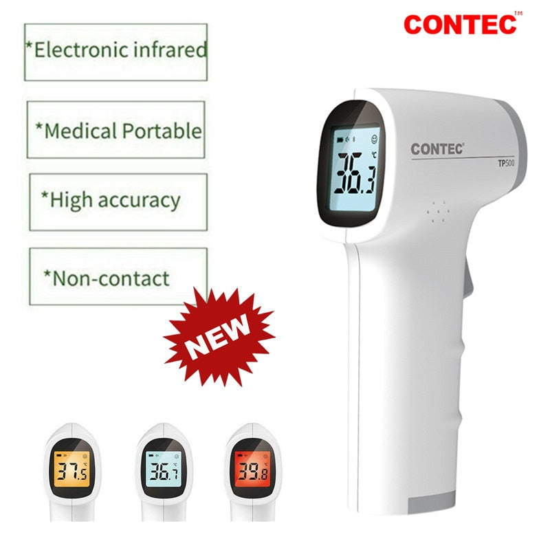 Digital Fieberthermometer Infrarot LCD Thermometer Stirnthermometer kontaktlos TP500