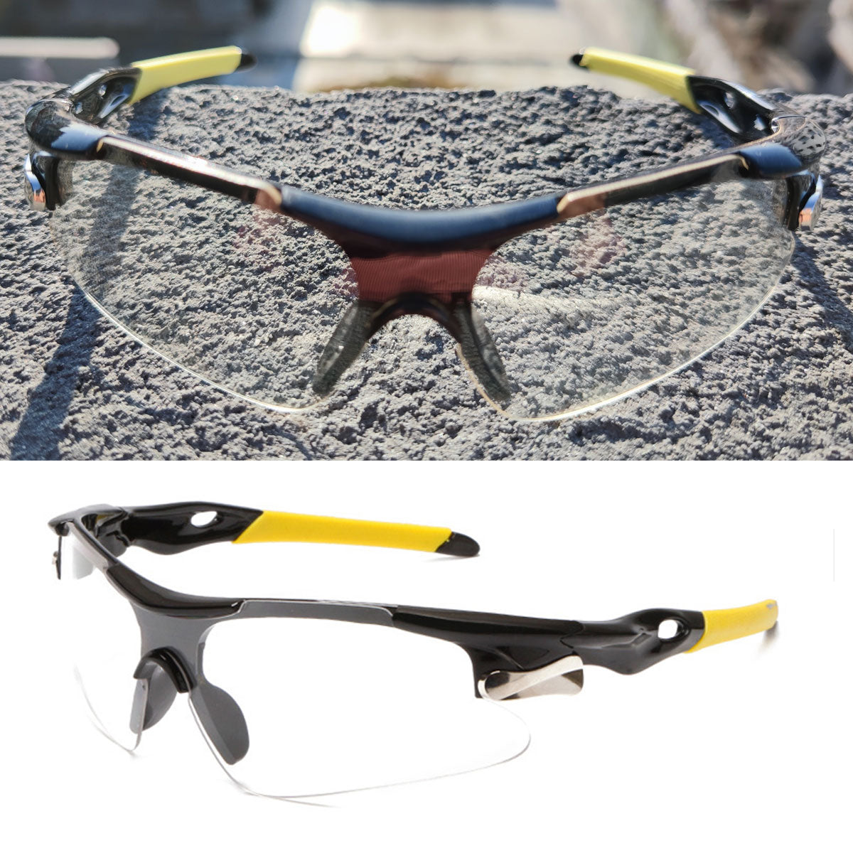 Fahrradbrille Polarisiert Sportbrille Sonnenbrille Brille UV400 7 Farbe