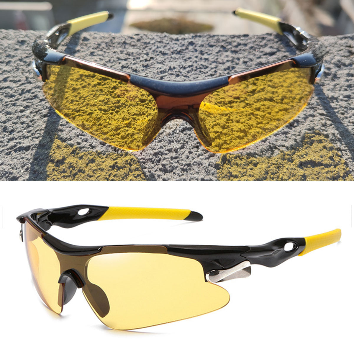 Fahrradbrille Polarisiert Sportbrille Sonnenbrille Brille UV400 7 Farbe
