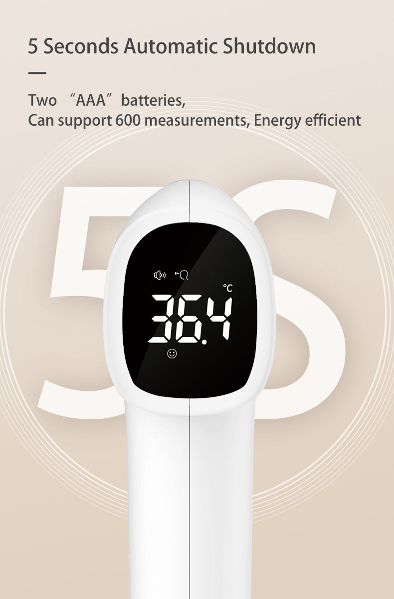 Digital Fieberthermometer Infrarot LCD Thermometer Stirnthermometer kontaktlos TP500