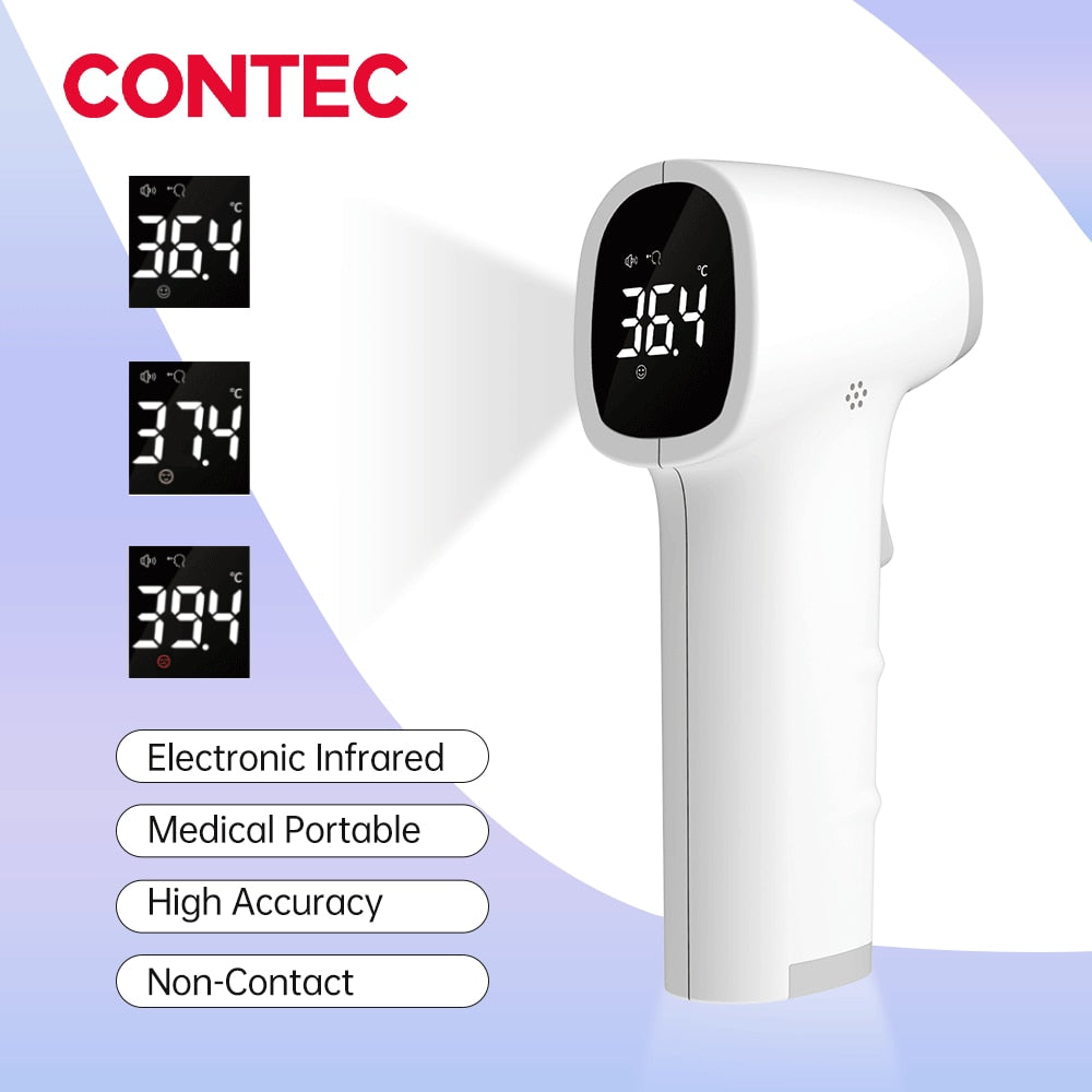 Digital Fieberthermometer Infrarot LCD Thermometer Stirnthermometer kontaktlos TP500