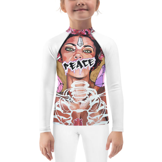 Kinder-Rash-Guard PEACE