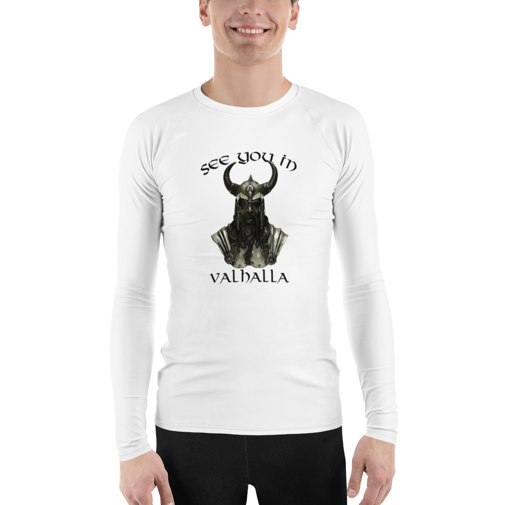 Herren-Rash-Guard See you in Valhalla