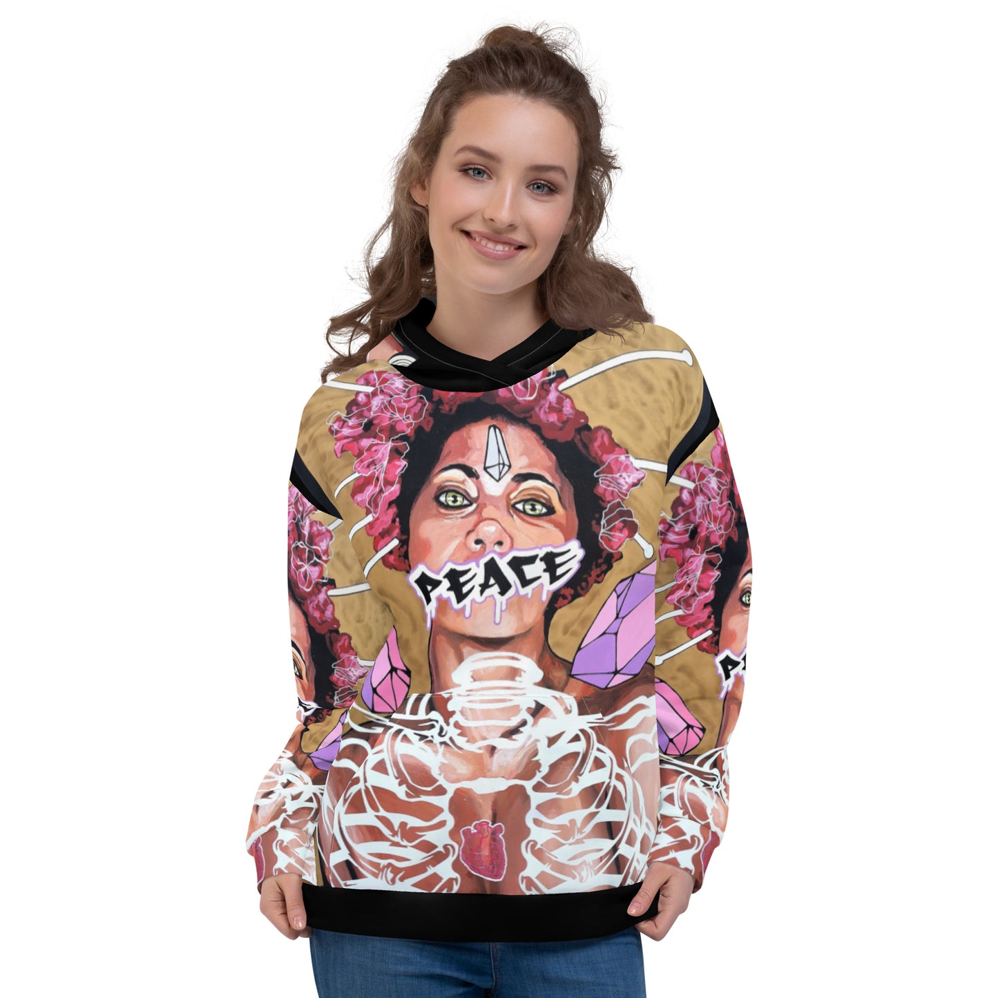 Unisex-Kapuzenpullover PEACE