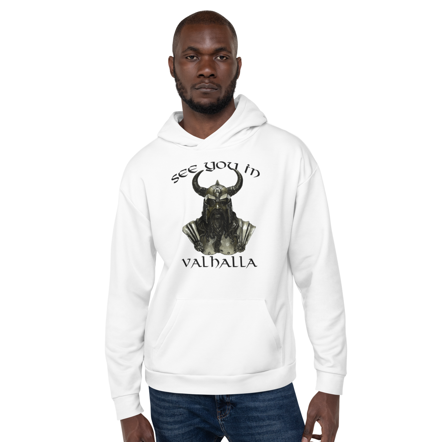 Unisex-Kapuzenpullover See you in Valhalla