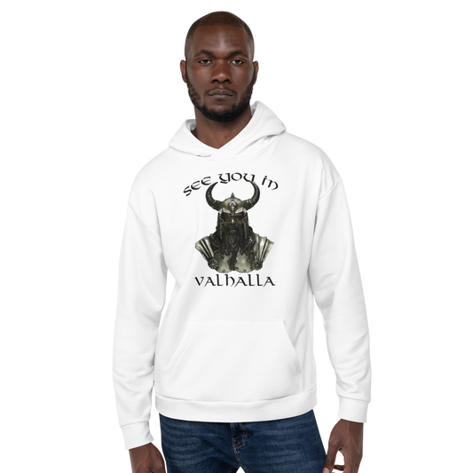 Unisex-Kapuzenpullover See you in Valhalla