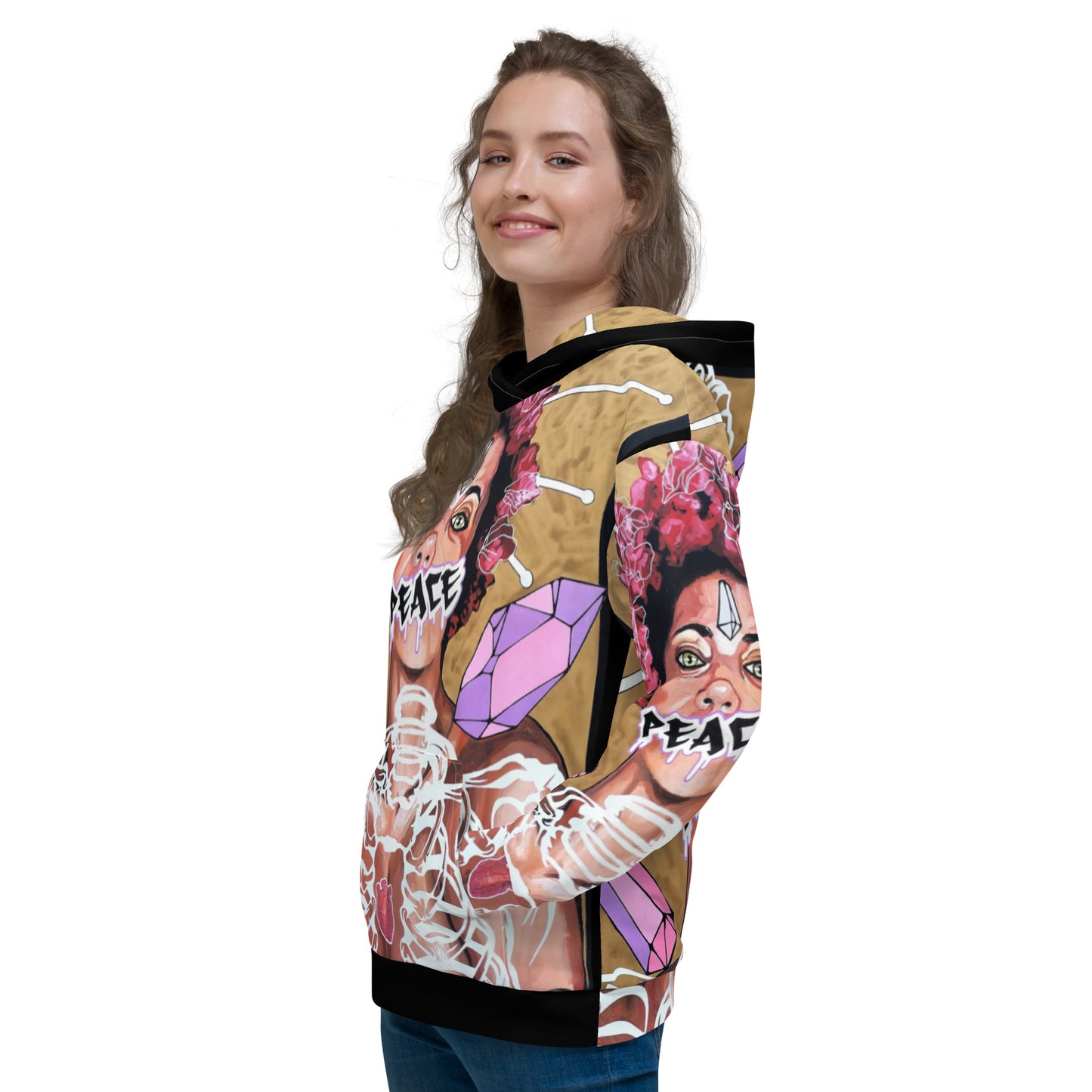 Unisex-Kapuzenpullover PEACE