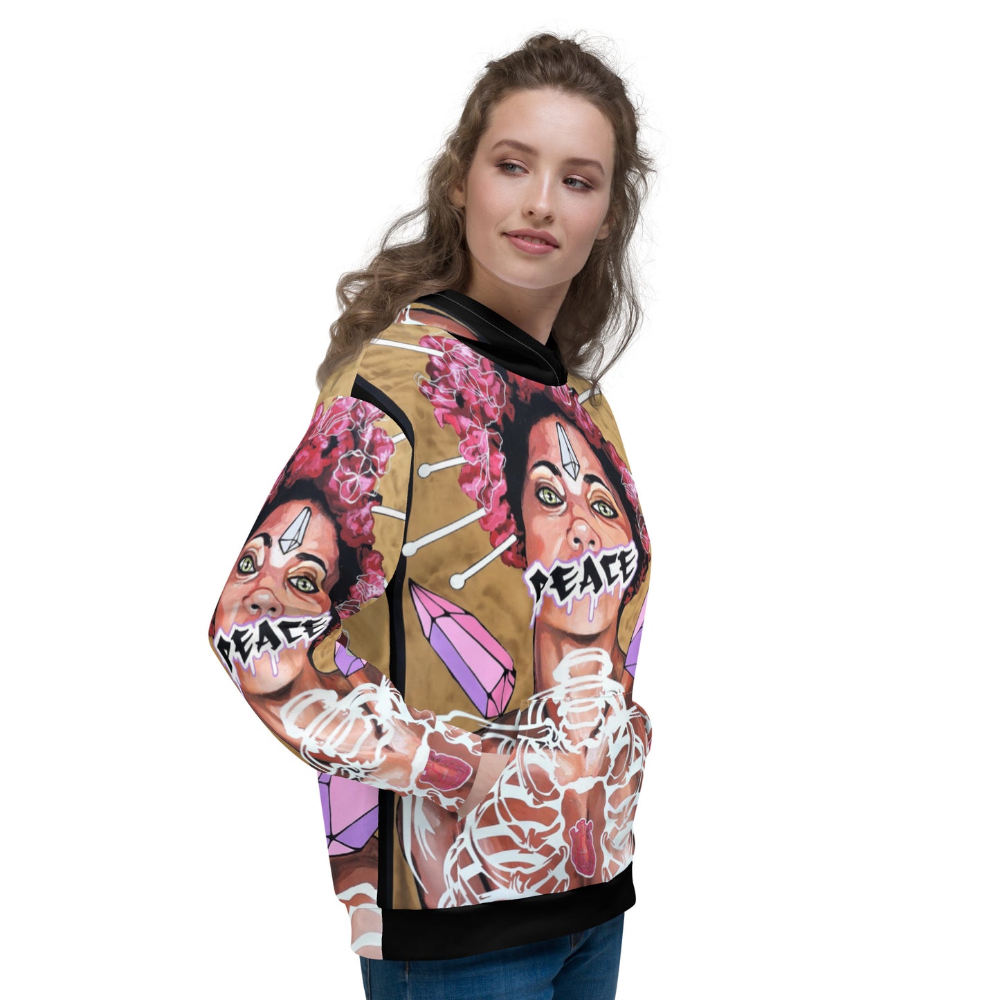 Unisex-Kapuzenpullover PEACE
