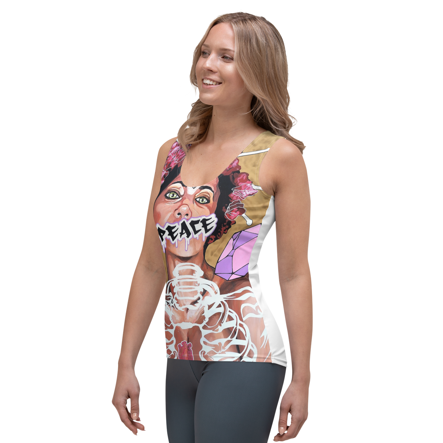 Sublimation-Cut-&-Sew-Tank-Top Peace