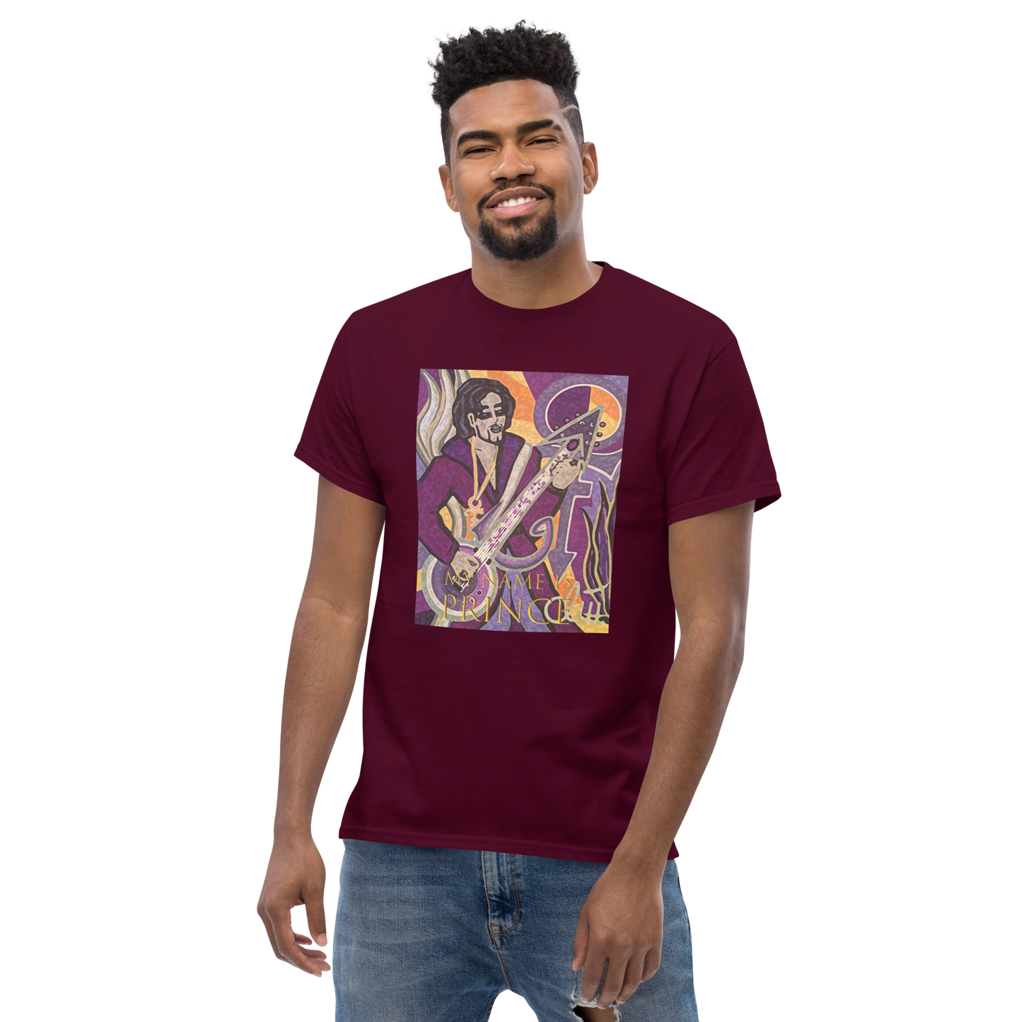 Klassisches Herren-T-Shirt My name is Prince