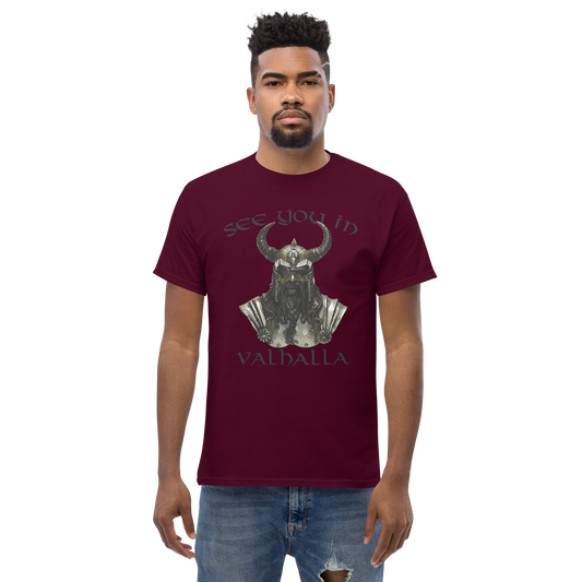 Klassisches Herren-T-Shirt See you in Valhalla
