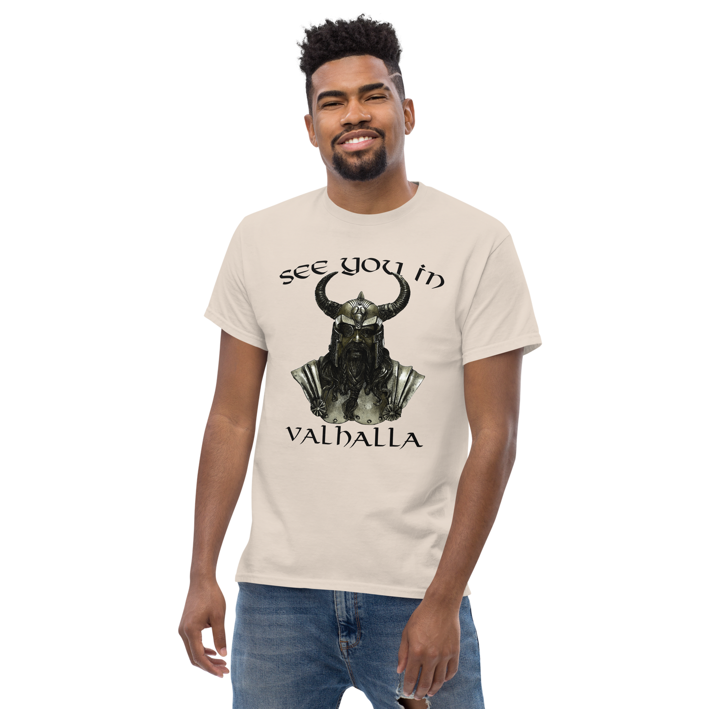 Klassisches Herren-T-Shirt See you in Valhalla