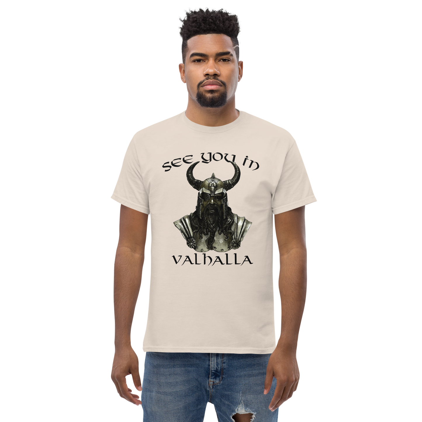 Klassisches Herren-T-Shirt See you in Valhalla