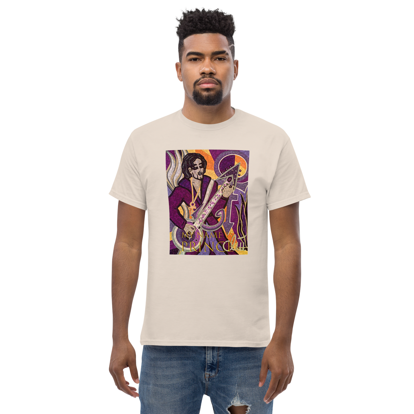 Klassisches Herren-T-Shirt My name is Prince
