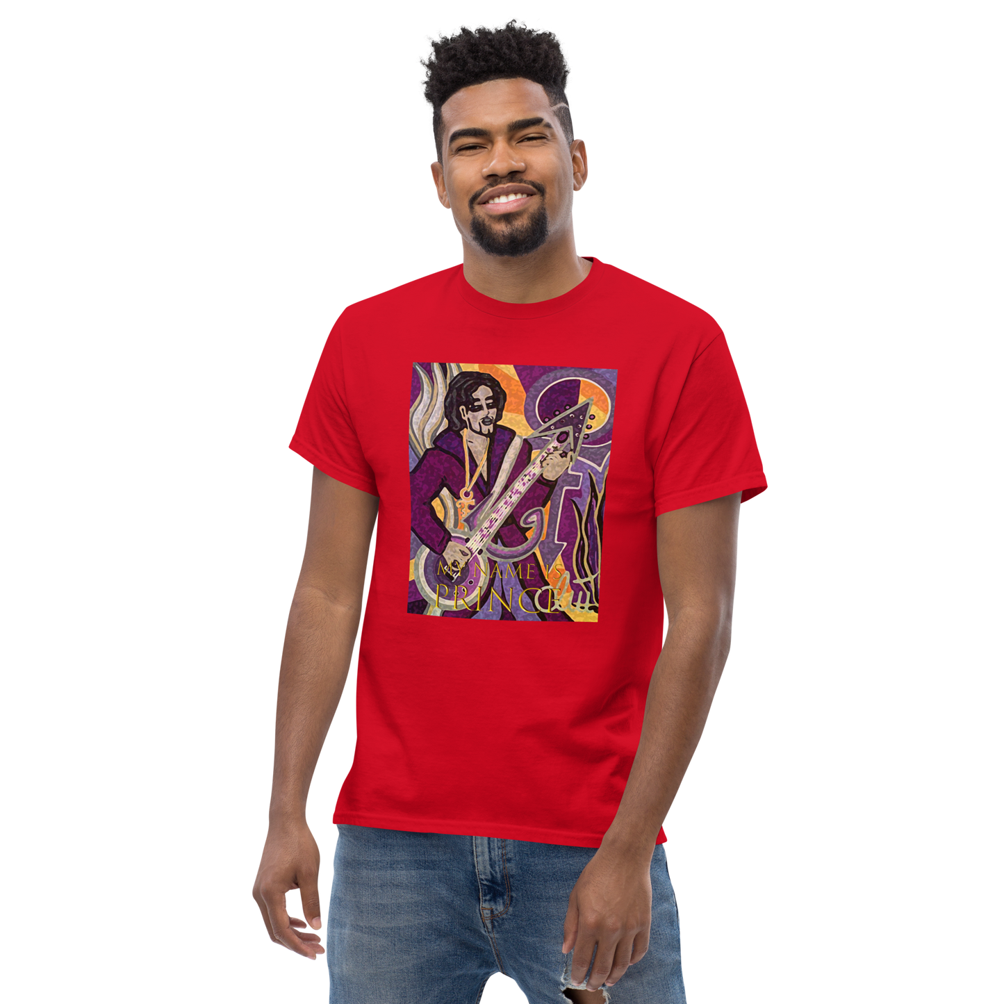 Klassisches Herren-T-Shirt My name is Prince