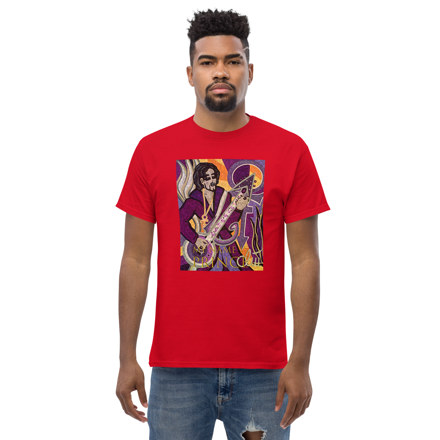 Klassisches Herren-T-Shirt My name is Prince