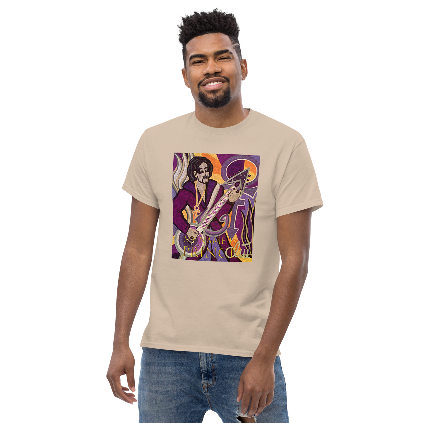 Klassisches Herren-T-Shirt My name is Prince
