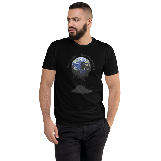 Kurzärmeliges T-Shirt Don't waste it. There is no Planet B.