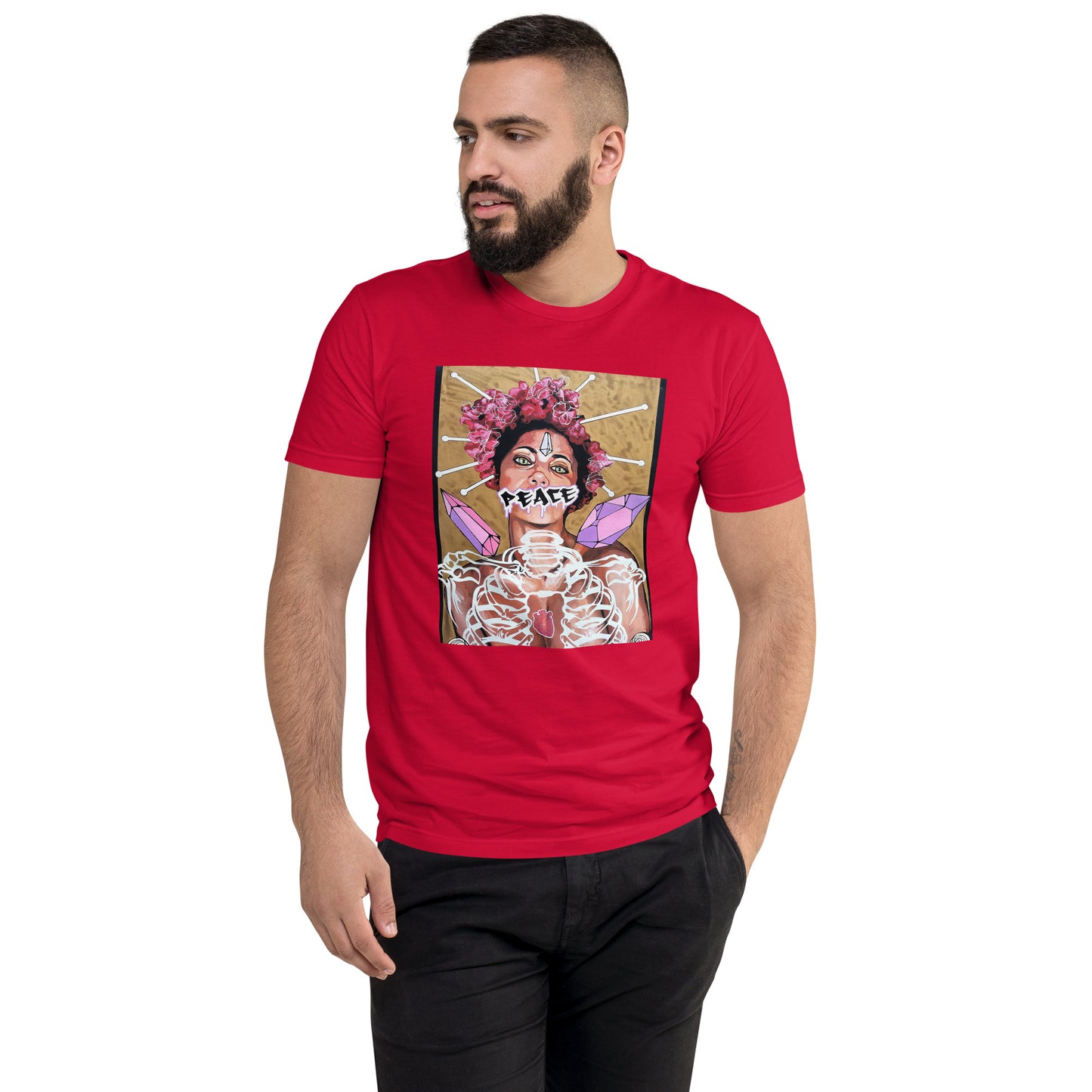 Kurzärmeliges T-Shirt Peace