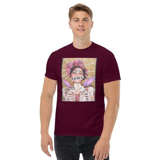 Robustes Stoff-T-Shirt für Herren Peace