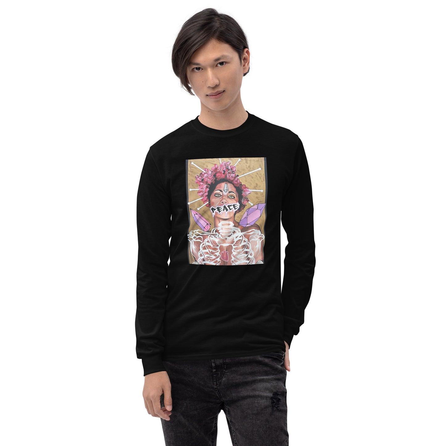 Herren-Langarmshirt Peace