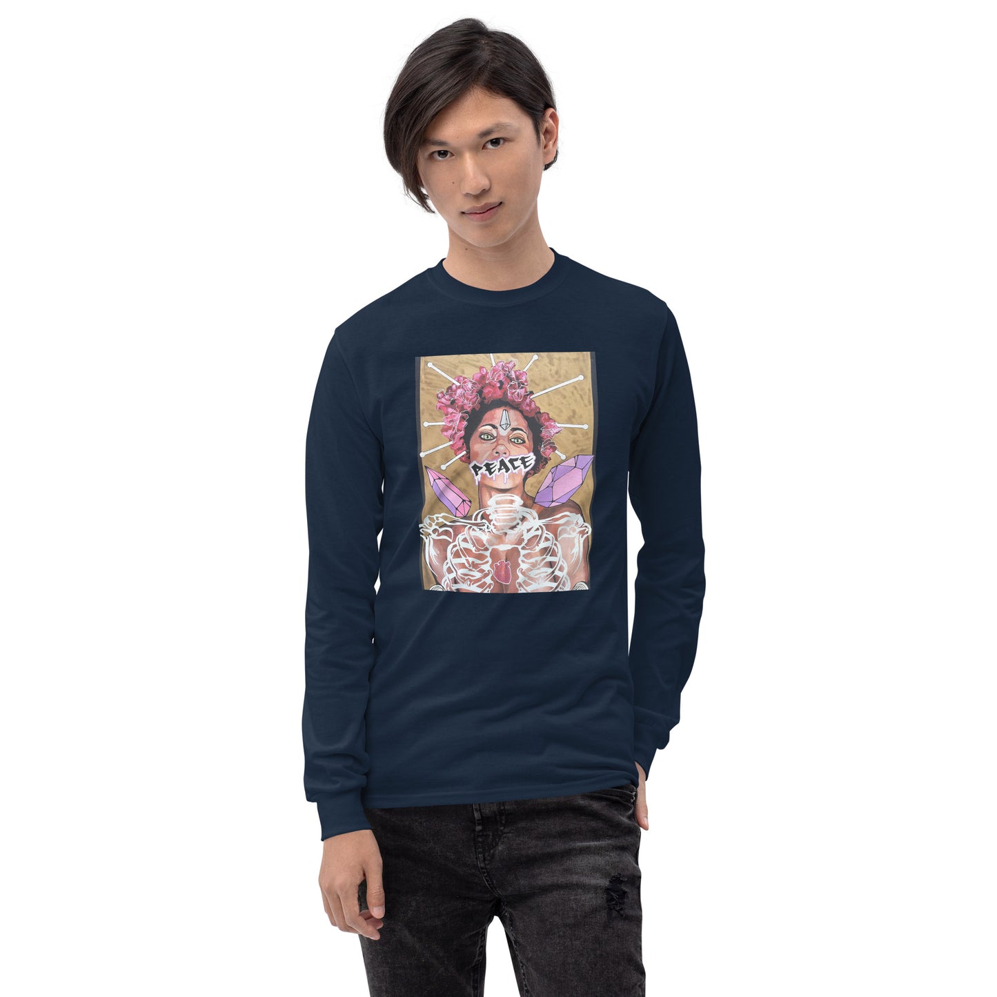 Herren-Langarmshirt Peace