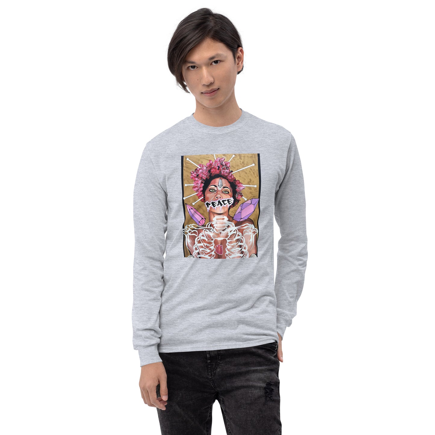 Herren-Langarmshirt Peace