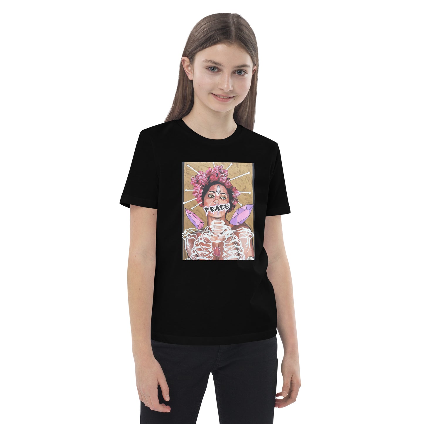 Bio-Baumwoll-T-Shirt für Kinder - Stanley Stella STTK909 PEACE