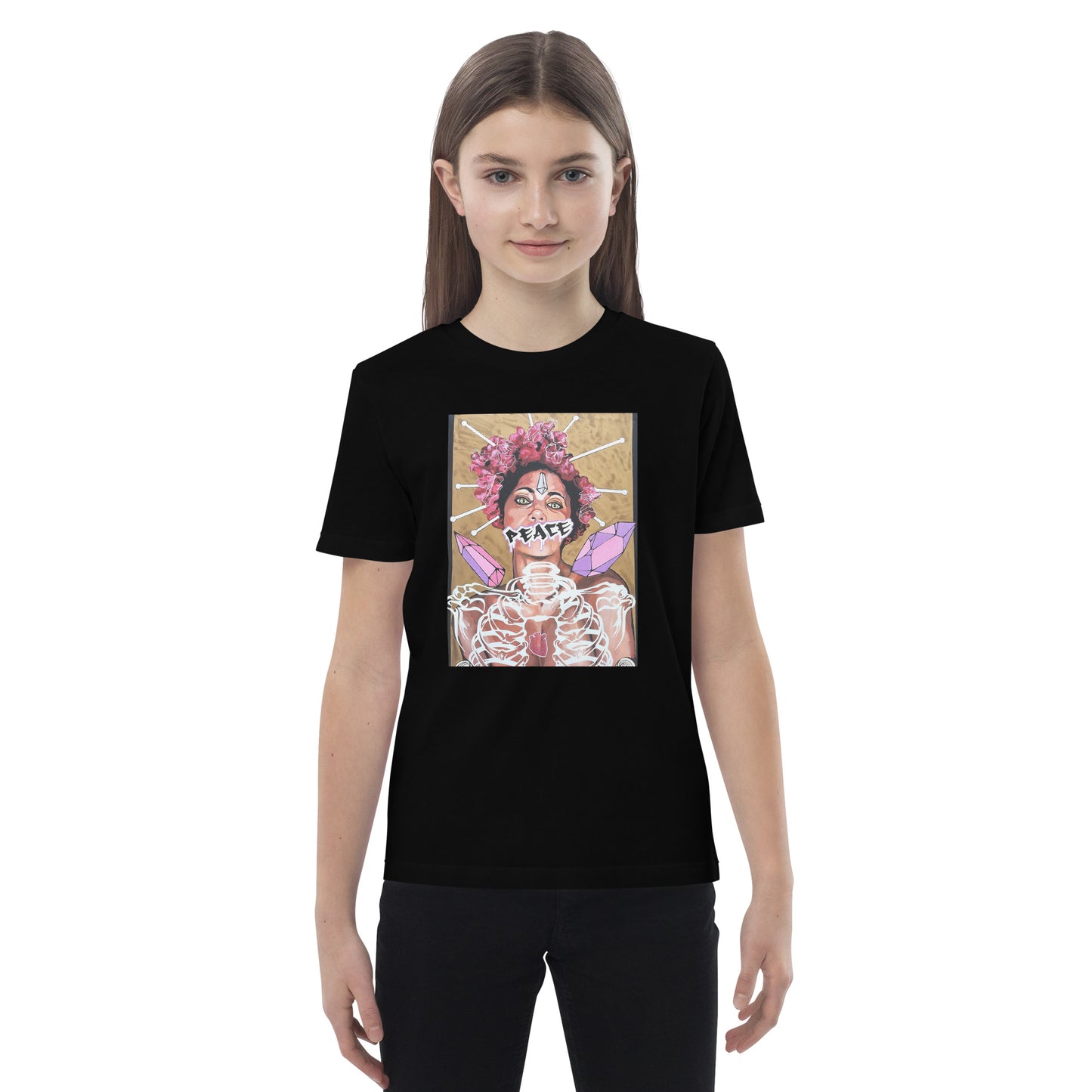 Bio-Baumwoll-T-Shirt für Kinder - Stanley Stella STTK909 PEACE